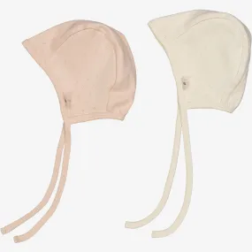 2 Bonnet Ebba | Baby - eggshell