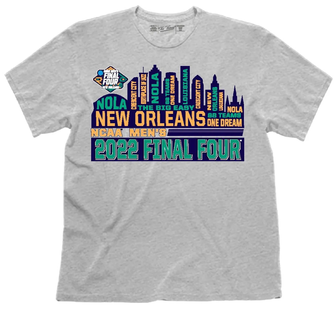 2022 Final Four NCAA Basketball March Madness New Orleans Skyline T-Shirt