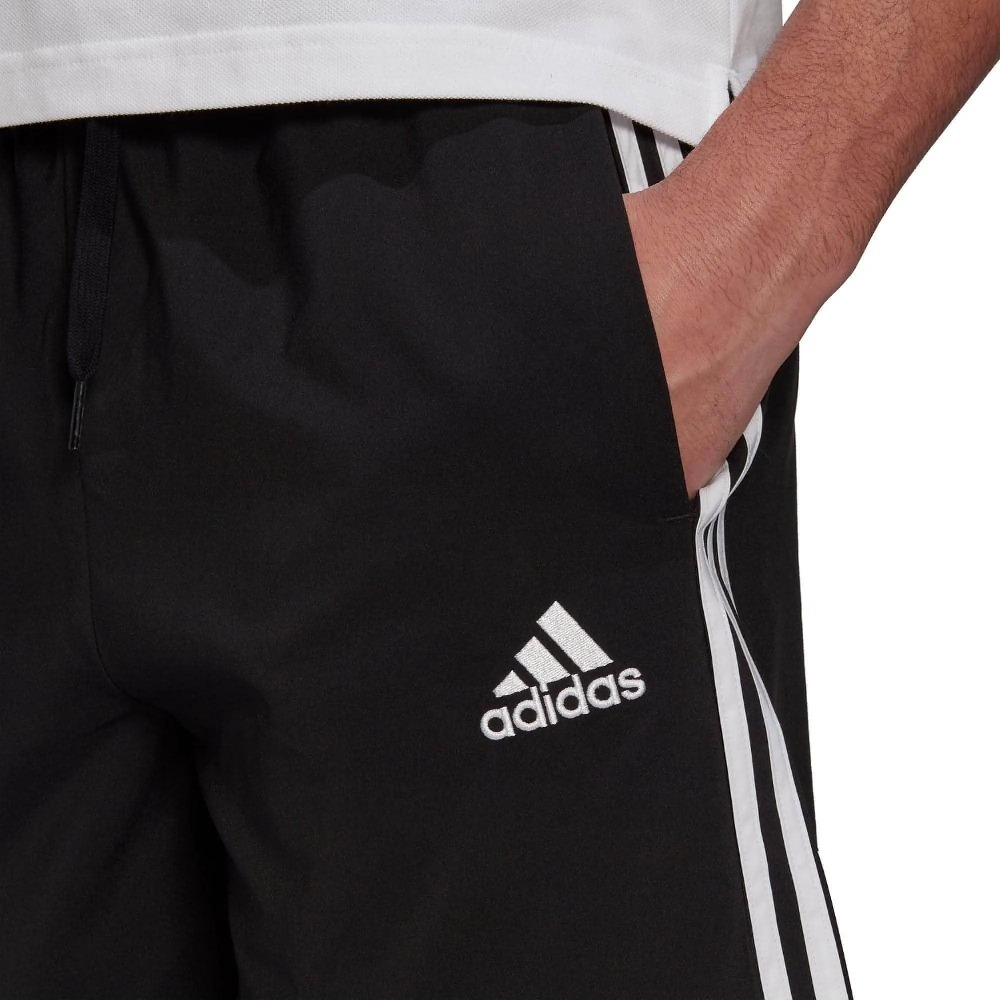 adidas AeroReady Essentials Chelsea 3 Stripes Mens Training Shorts - Black