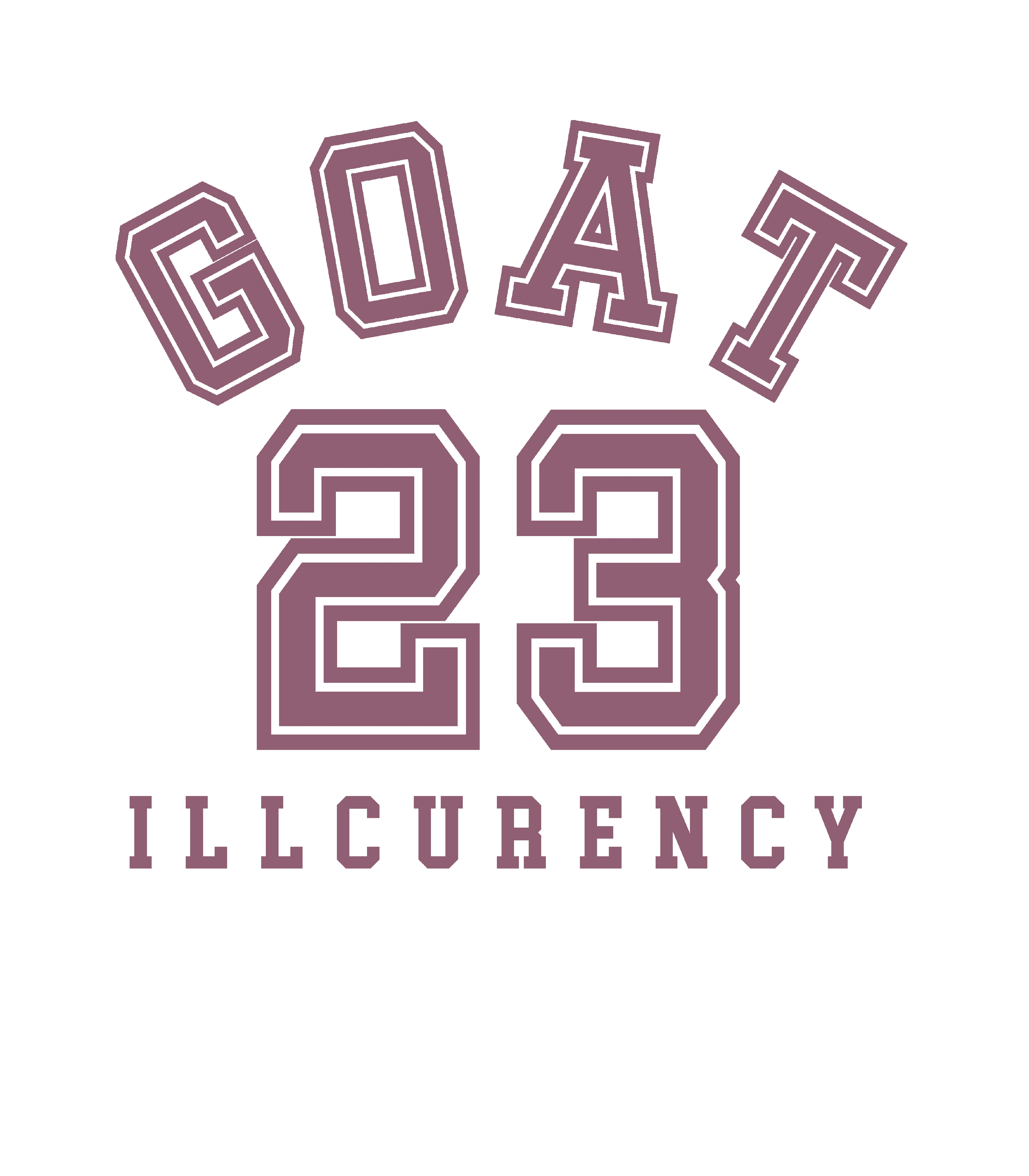 Air Jordan 1 High OG Mauve | ILLCURRENCY White T-Shirt (GOAT 23)