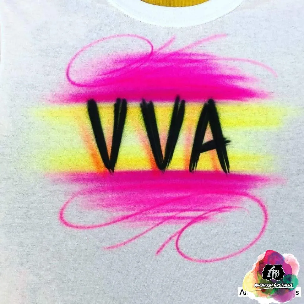 Airbrush Bold Name Shirt Design