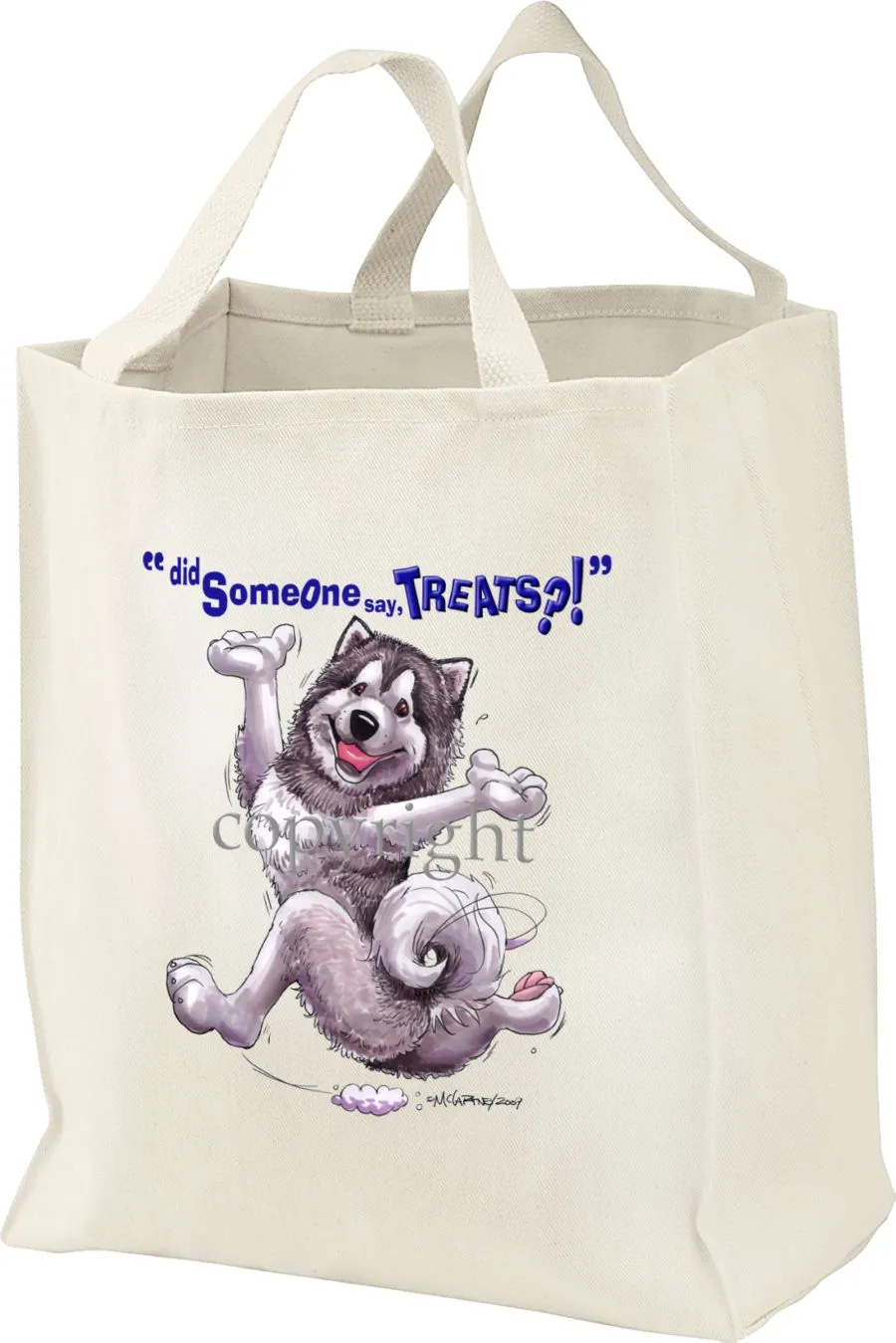 Alaskan Malamute - Treats - Tote Bag