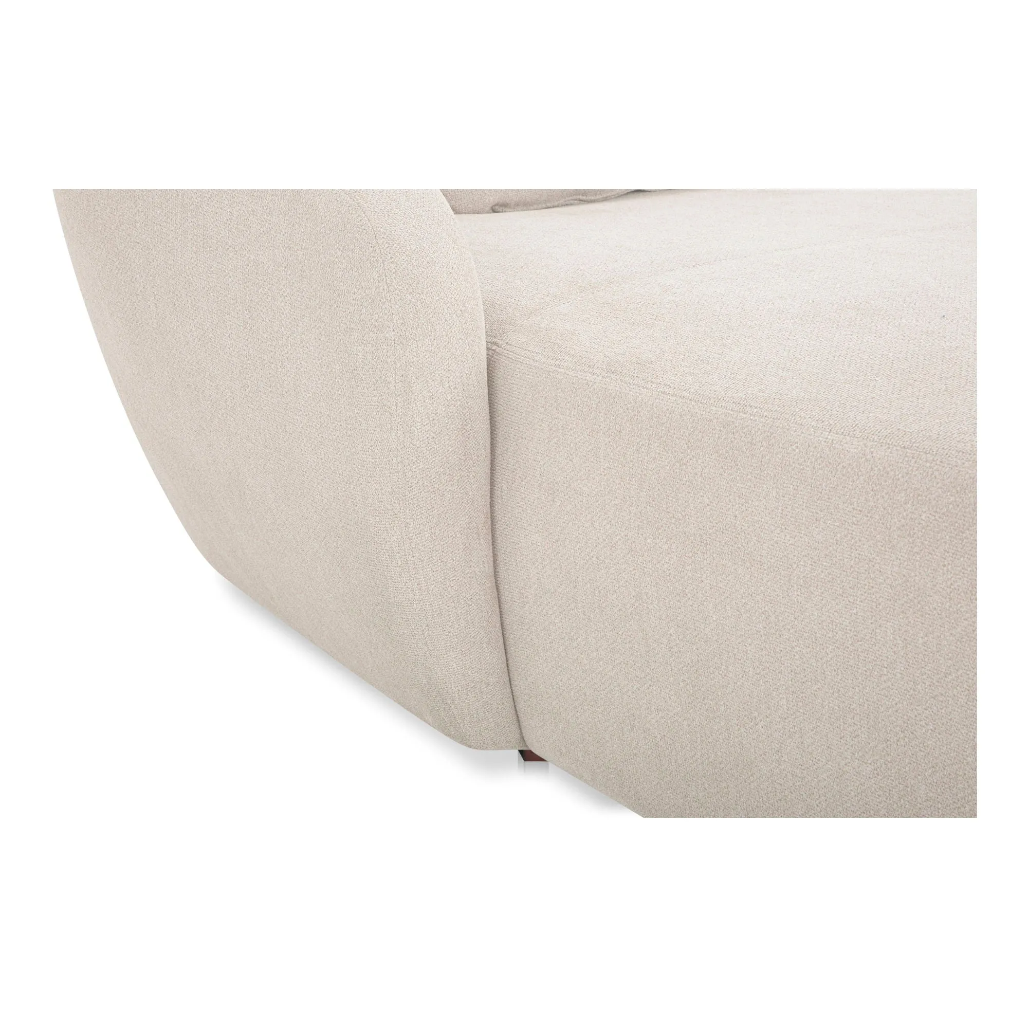 Amelia - Left Arm Facing Chaise - Warm White