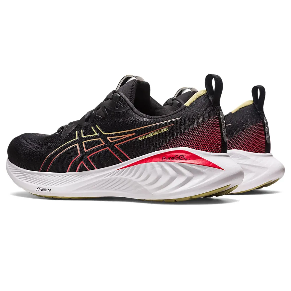 ASICS Men's Gel-Cumulus 25 Running Shoe (Black/Electric Red)