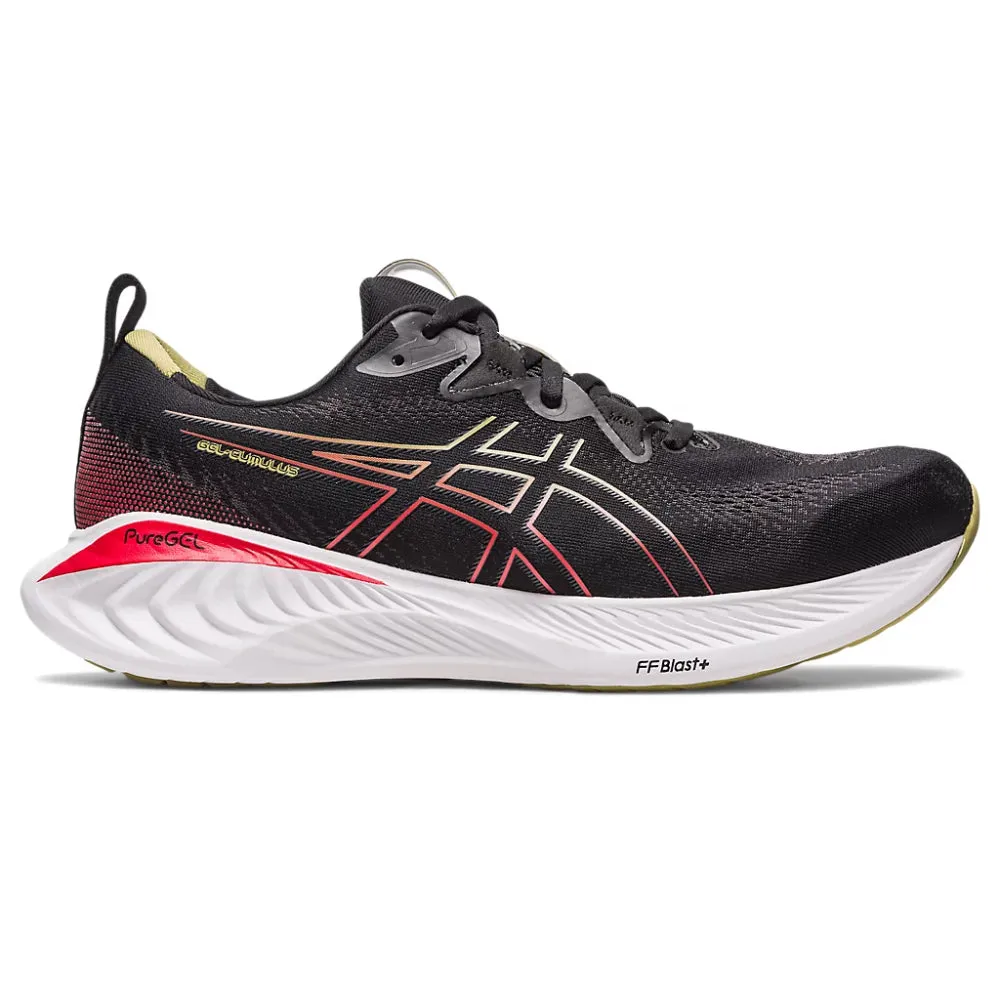 ASICS Men's Gel-Cumulus 25 Running Shoe (Black/Electric Red)