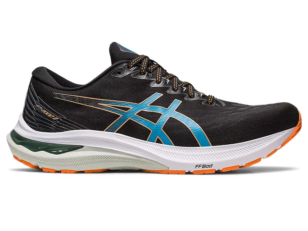 ASICS Men's GT-2000 11 WIDE (Black/Sun Peach)