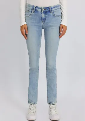 Aspen Y Ennio Mid Rise Slim Straight Jean