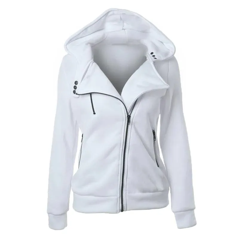 Autumn Winter Women's Casual Jackets Sleeveless Girls Cardigan with Zipper