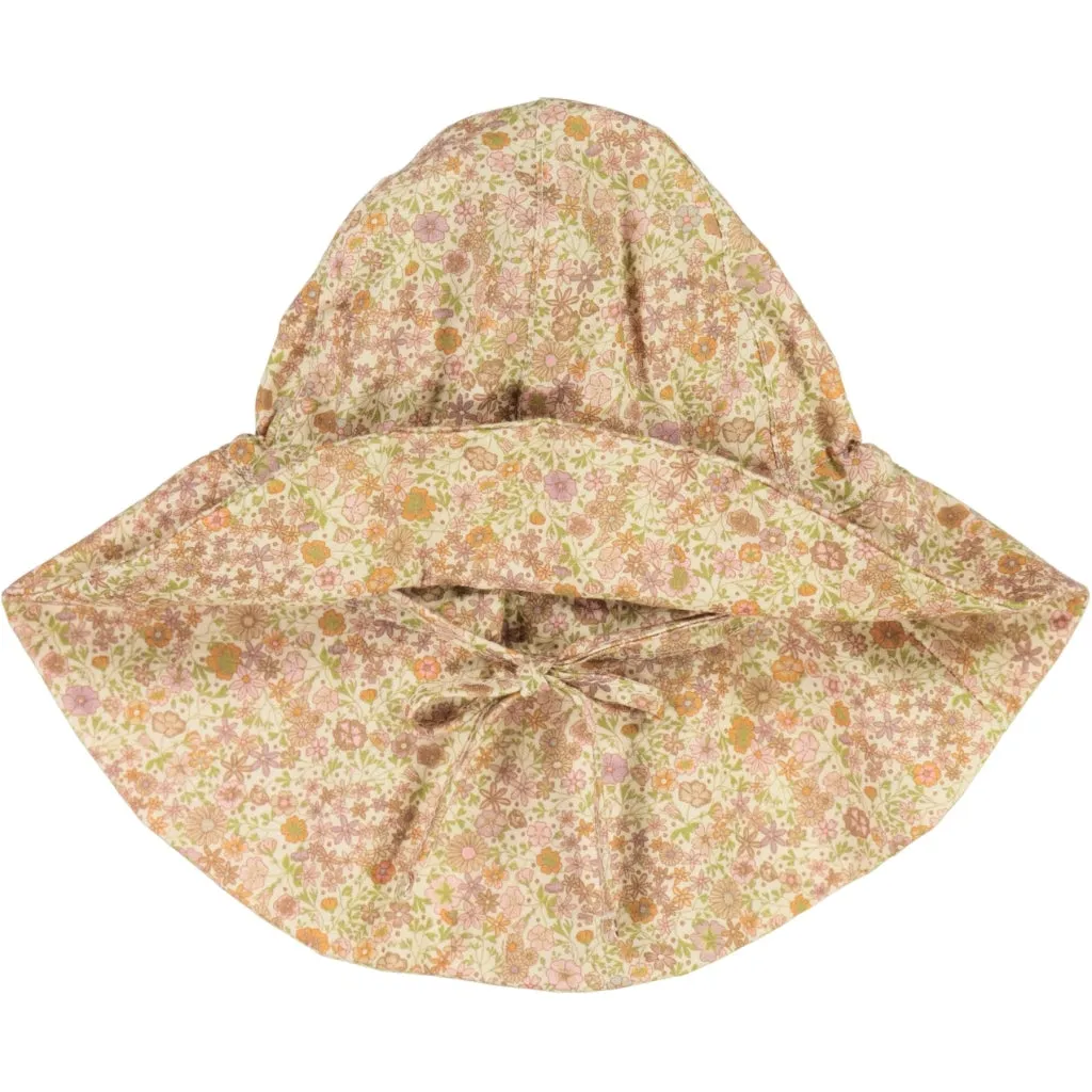 Baby Girl Sun Hat - moonlight flowers