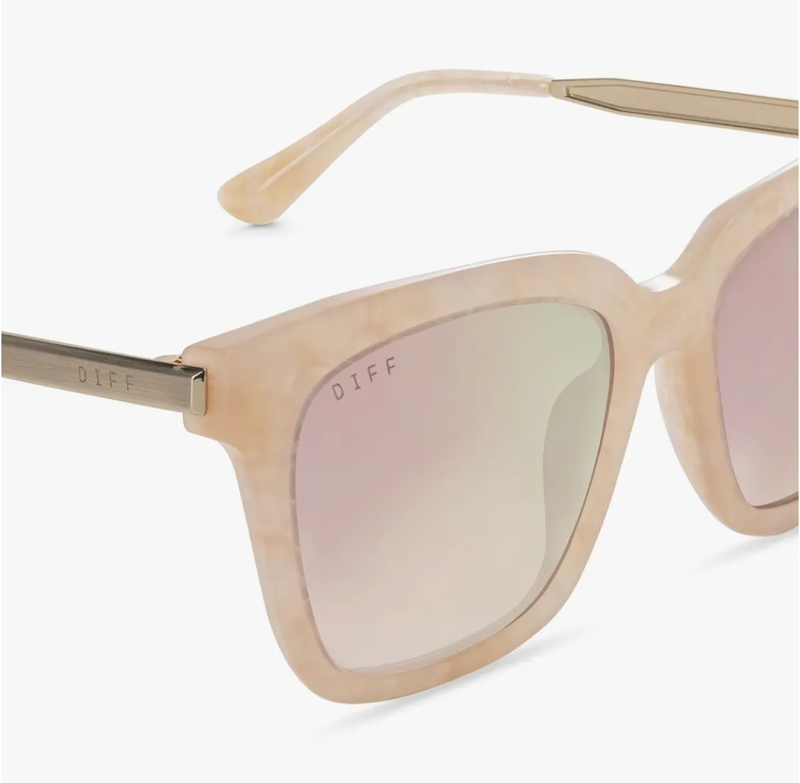 Bella Citrine Pearl & Taupe Flash Sunglasses