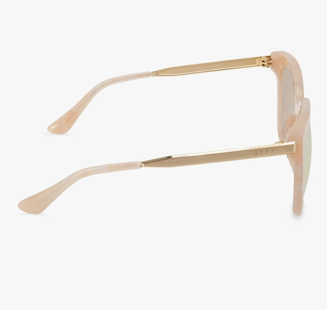 Bella Citrine Pearl & Taupe Flash Sunglasses