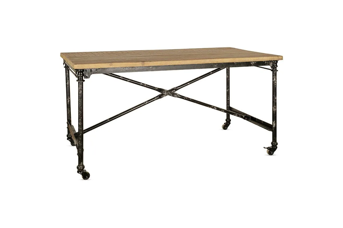 Benia Iron & Reclaimed Wood  Desk