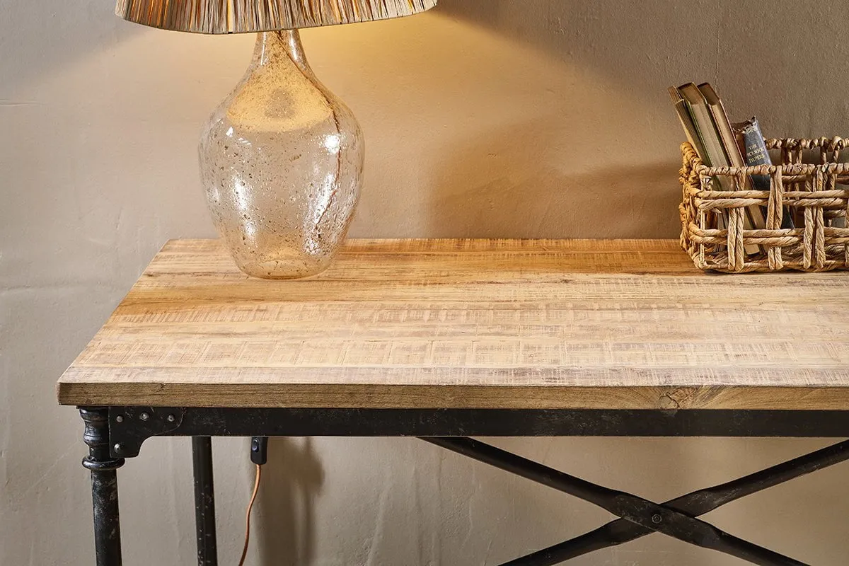 Benia Iron & Reclaimed Wood  Desk