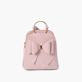 BLUSH JASMINE BOW BACKPACK HANDBAG