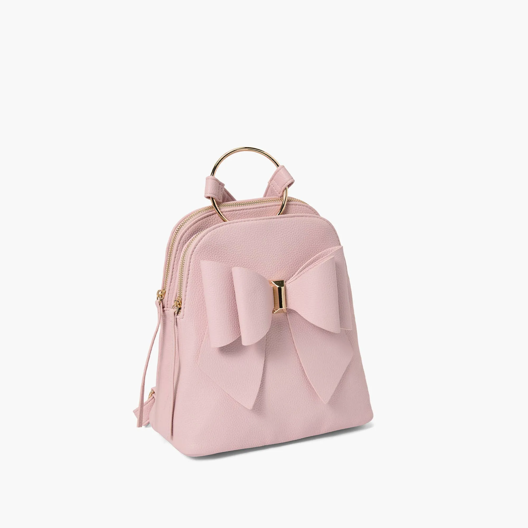 BLUSH JASMINE BOW BACKPACK HANDBAG