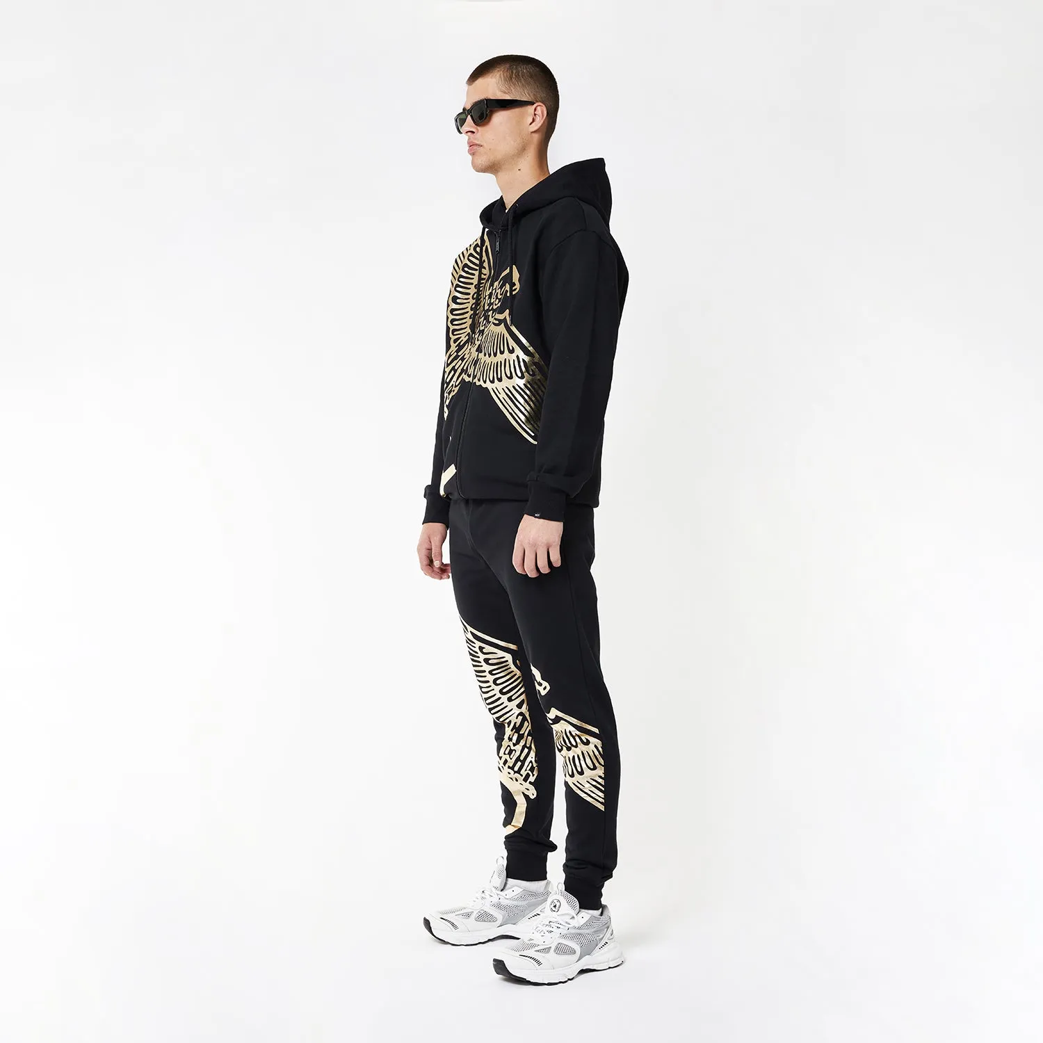 BOY WINGSPAN JOGGERS - BLACK/GOLD