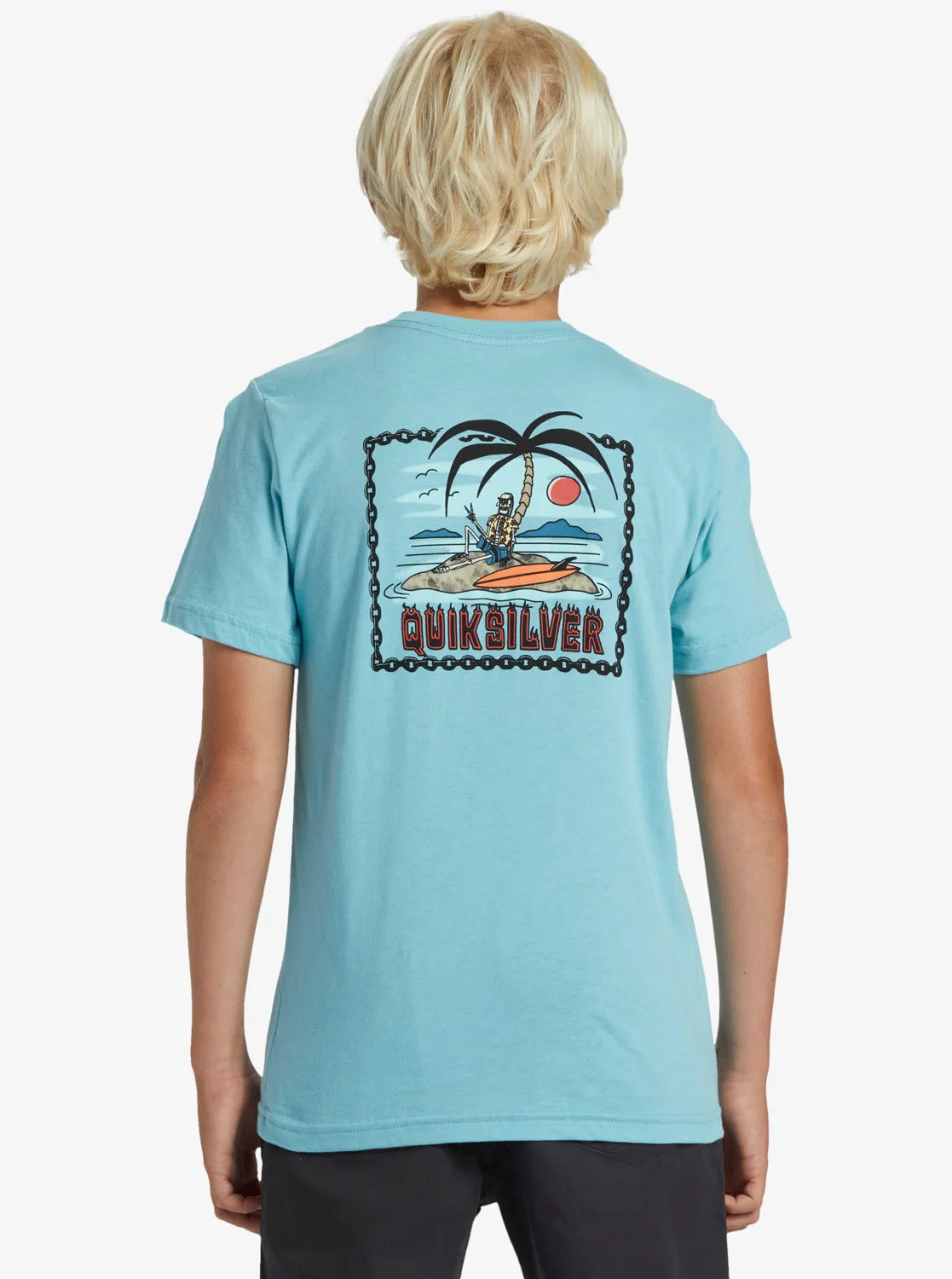 Boys 8-16 Marooned T-Shirt - Marine Blue