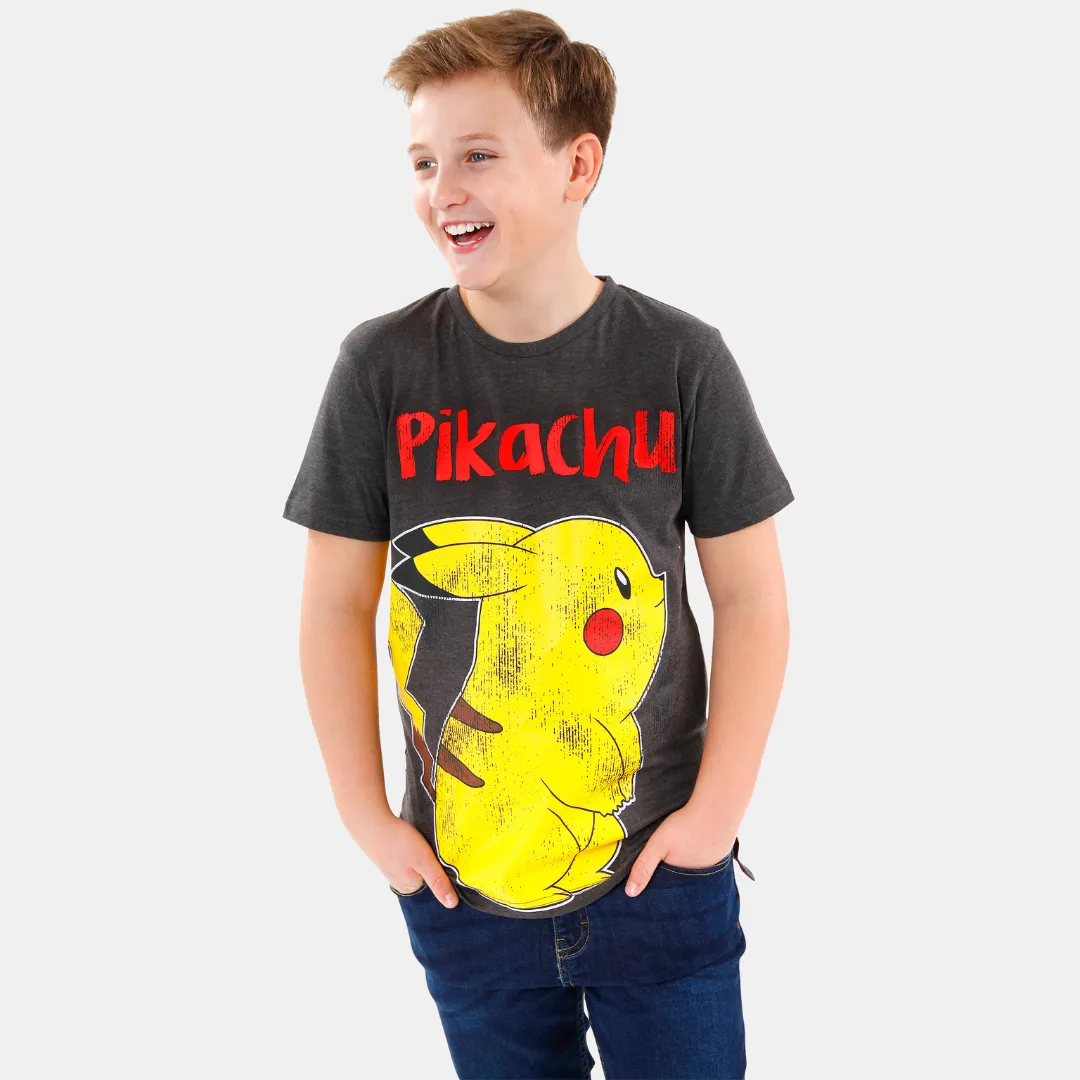 Boys Pokemon T-Shirt - Pikachu