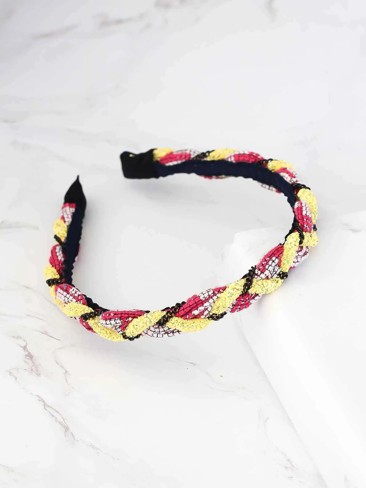 Braided Rainbow Headband