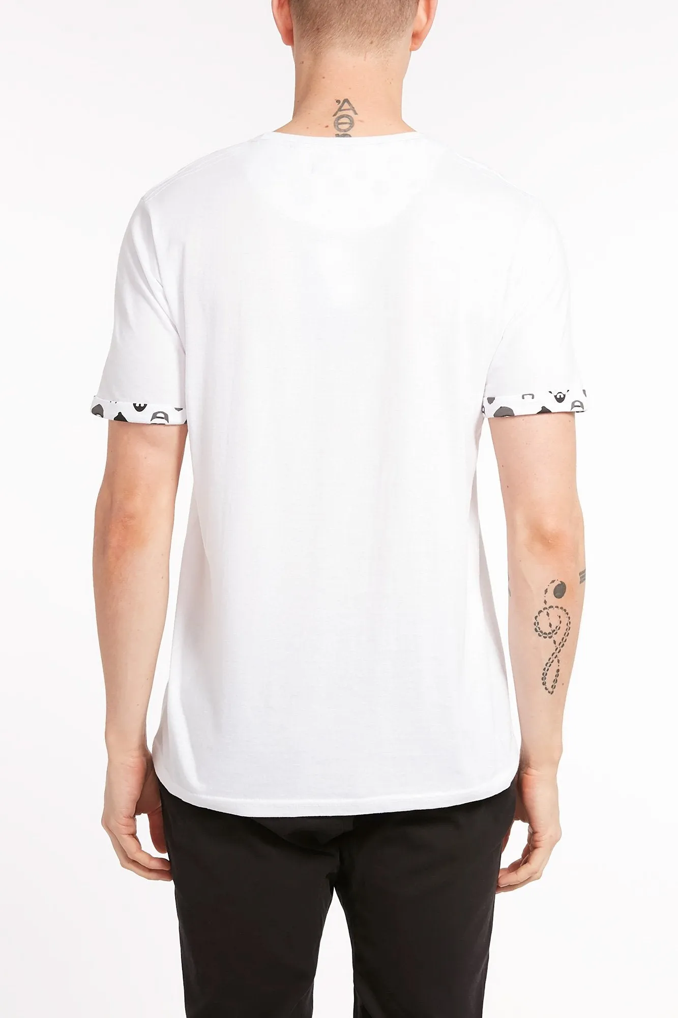 Brave Soul Beard Print Pocket Tee