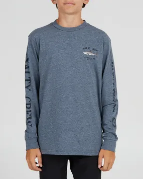 Bruce Boys Athletic Heather L/S Tee