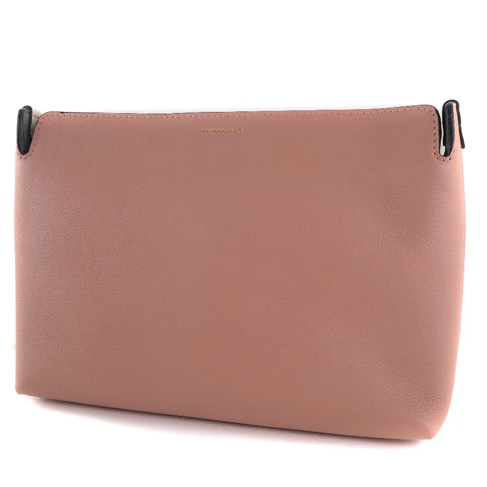 BURBERRY Clutch bag 4076688 1 Cowhide pink MEDIUM CLUTCH Women Used Authentic