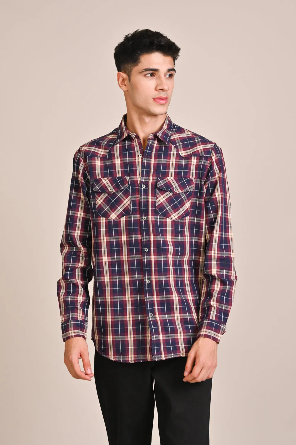 BUTTON DOWN CHECK SHIRT