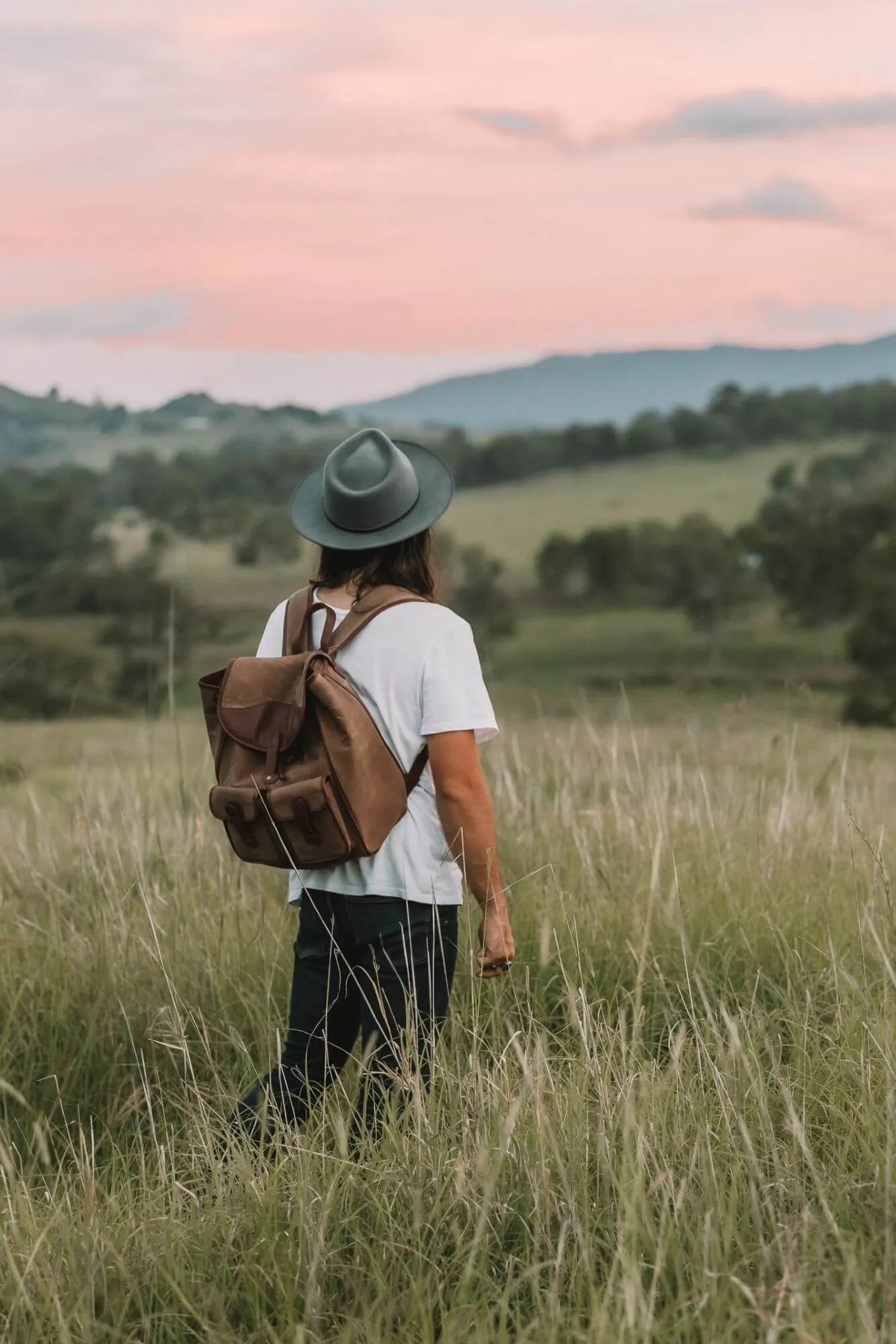 Byron Canvas and Leather Backpack