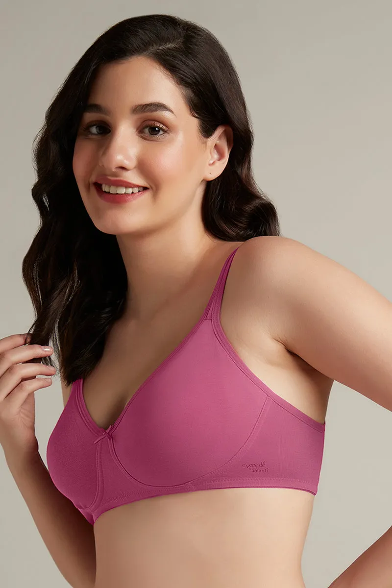 Chic Comfort Non-Padded and Non-Wired Cotton Bra - Malaga