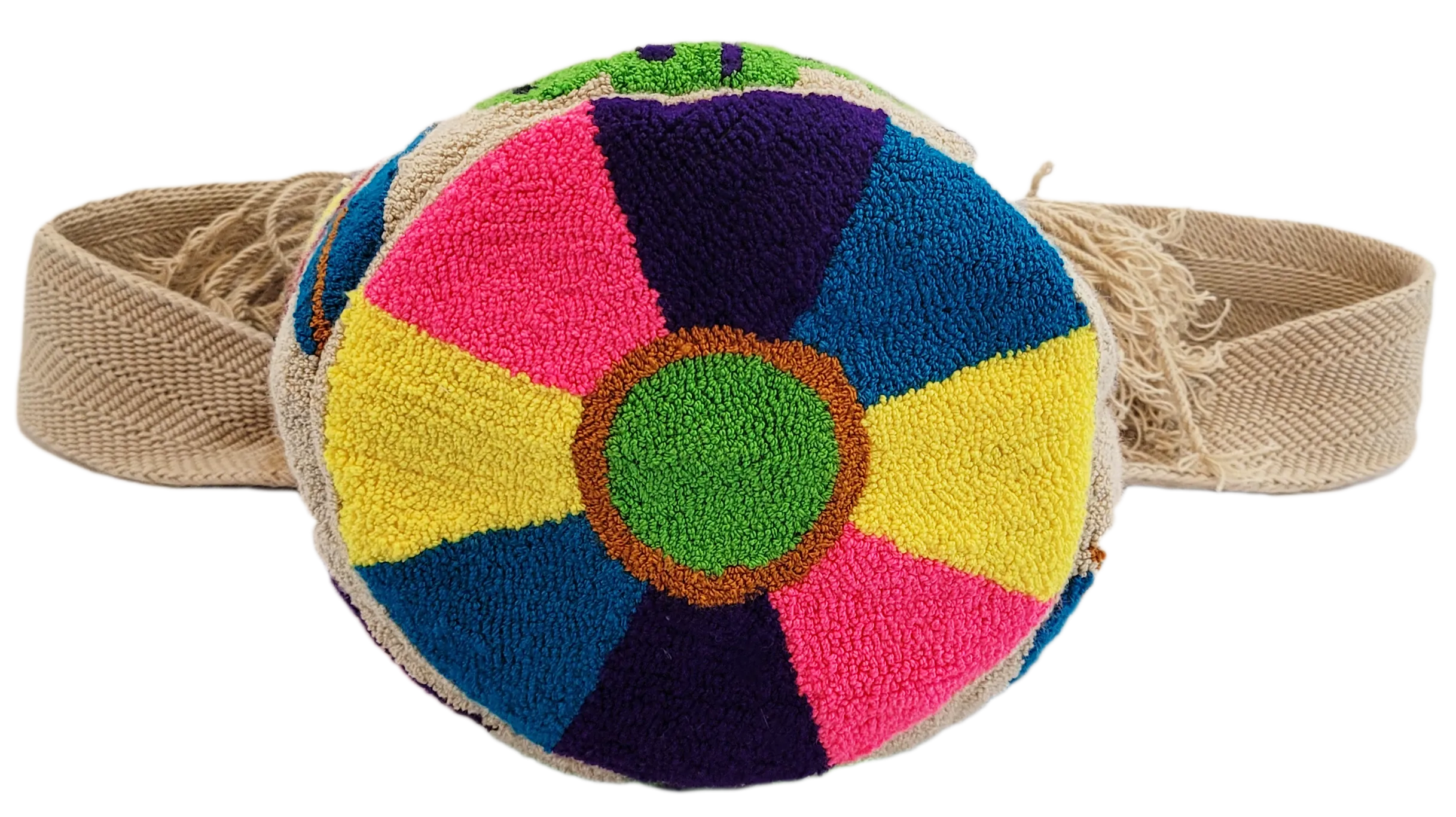 Clara Large Handmade Punch-needle Wayuu Mochila Bag