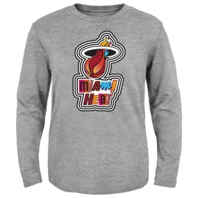 Court Culture Miami Mashup Vol. 2 HEAT Grey Kids Long Sleeve