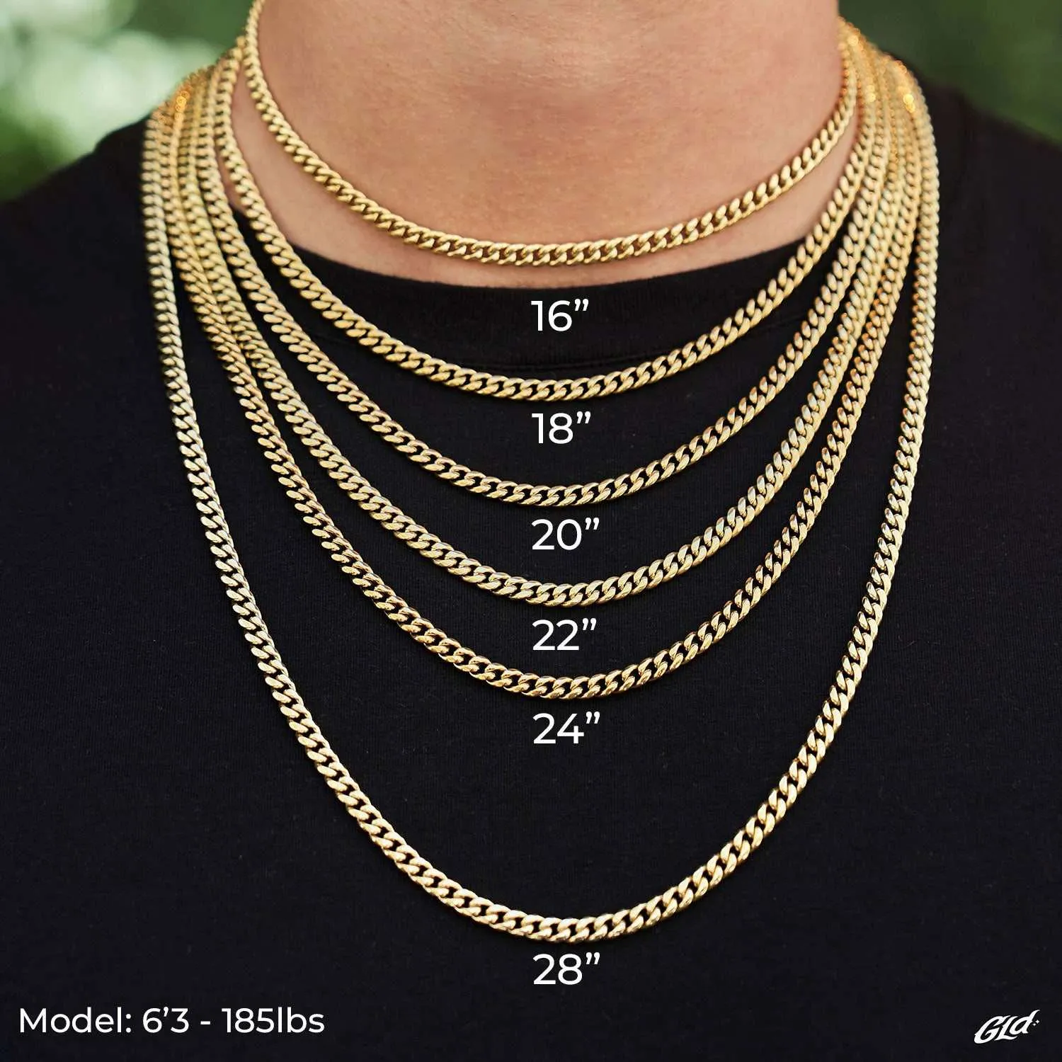 Cuban Link Chain in White Gold - 5mm