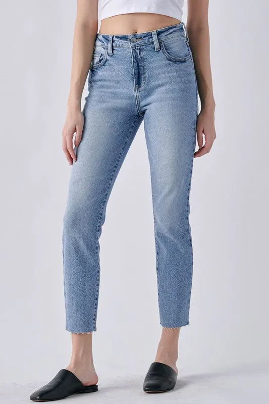 Delaware High Rise Mom Skinny Denim