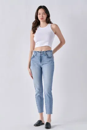 Delaware High Rise Mom Skinny Denim