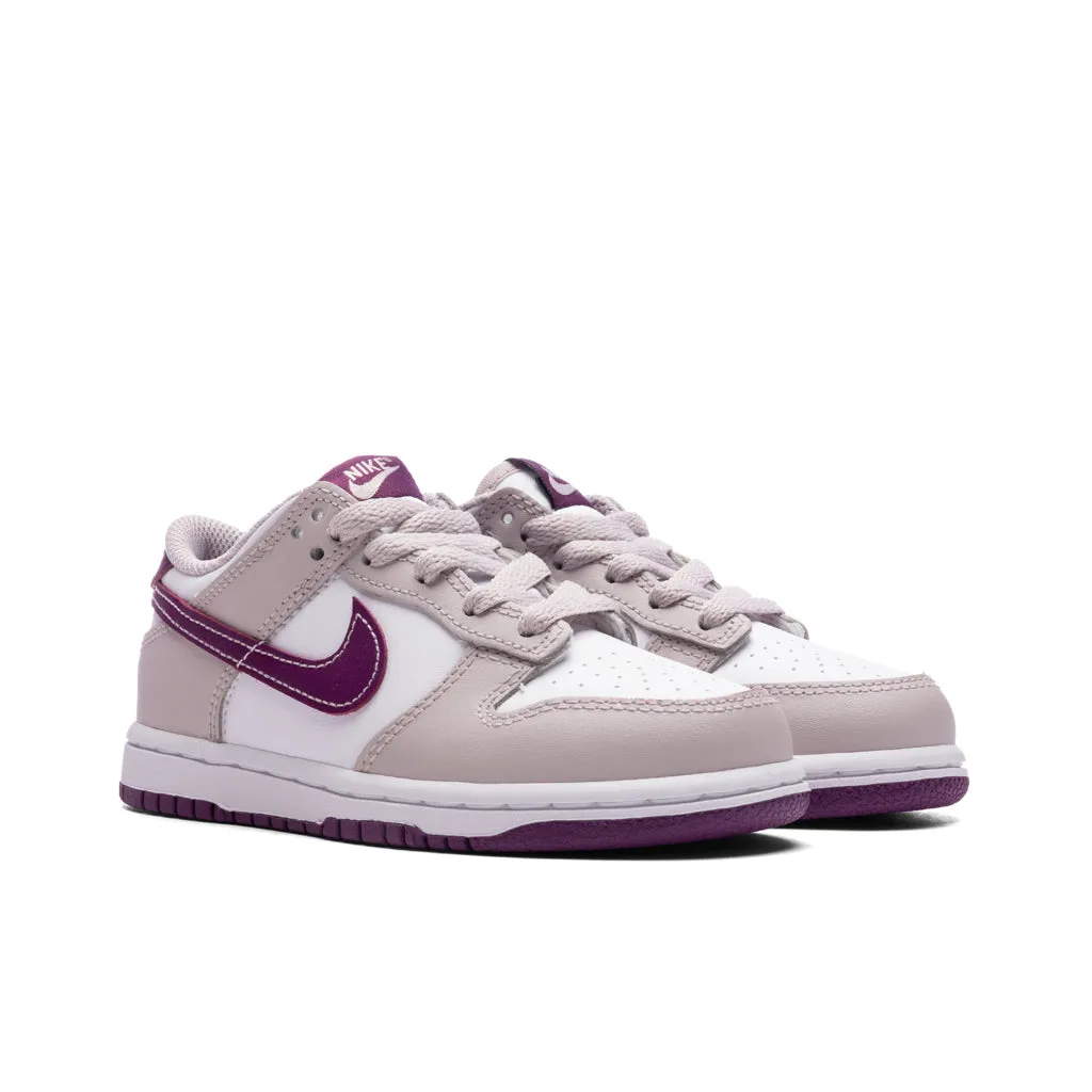 Dunk Low (PS) - White/Viotech/Platinum Violet