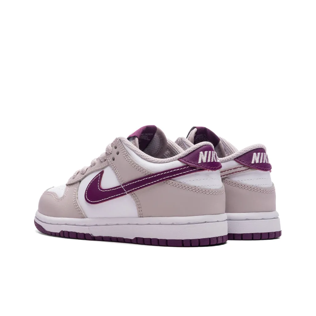 Dunk Low (PS) - White/Viotech/Platinum Violet