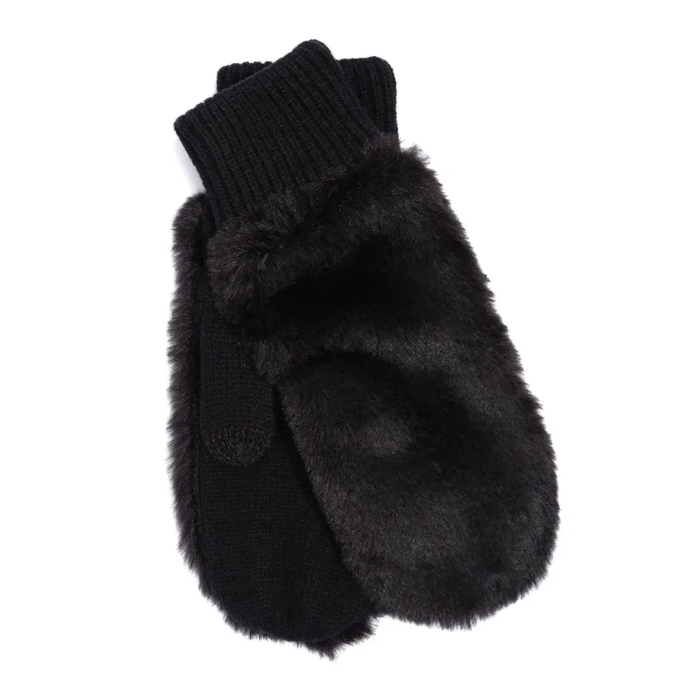 Faux Fur Mitten