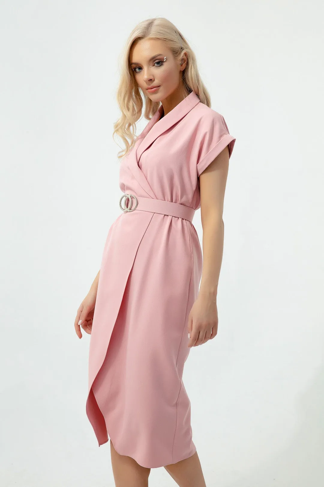 Female Cruve Yaka Arched Midi Dress