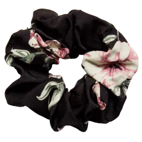 Flora Scrunchie in Black