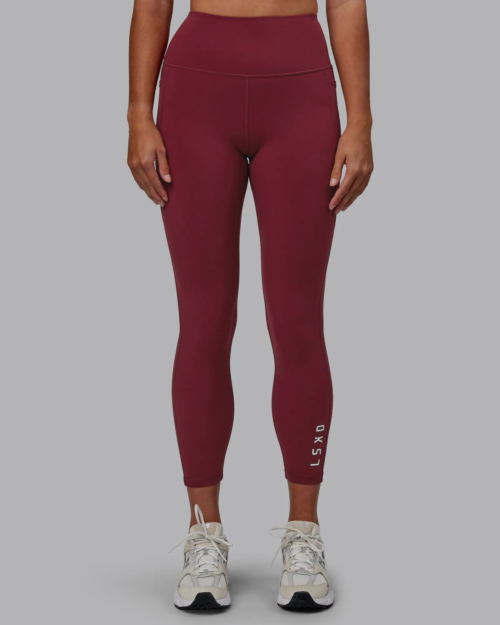 Flux 7/8 Length Leggings - Cranberry