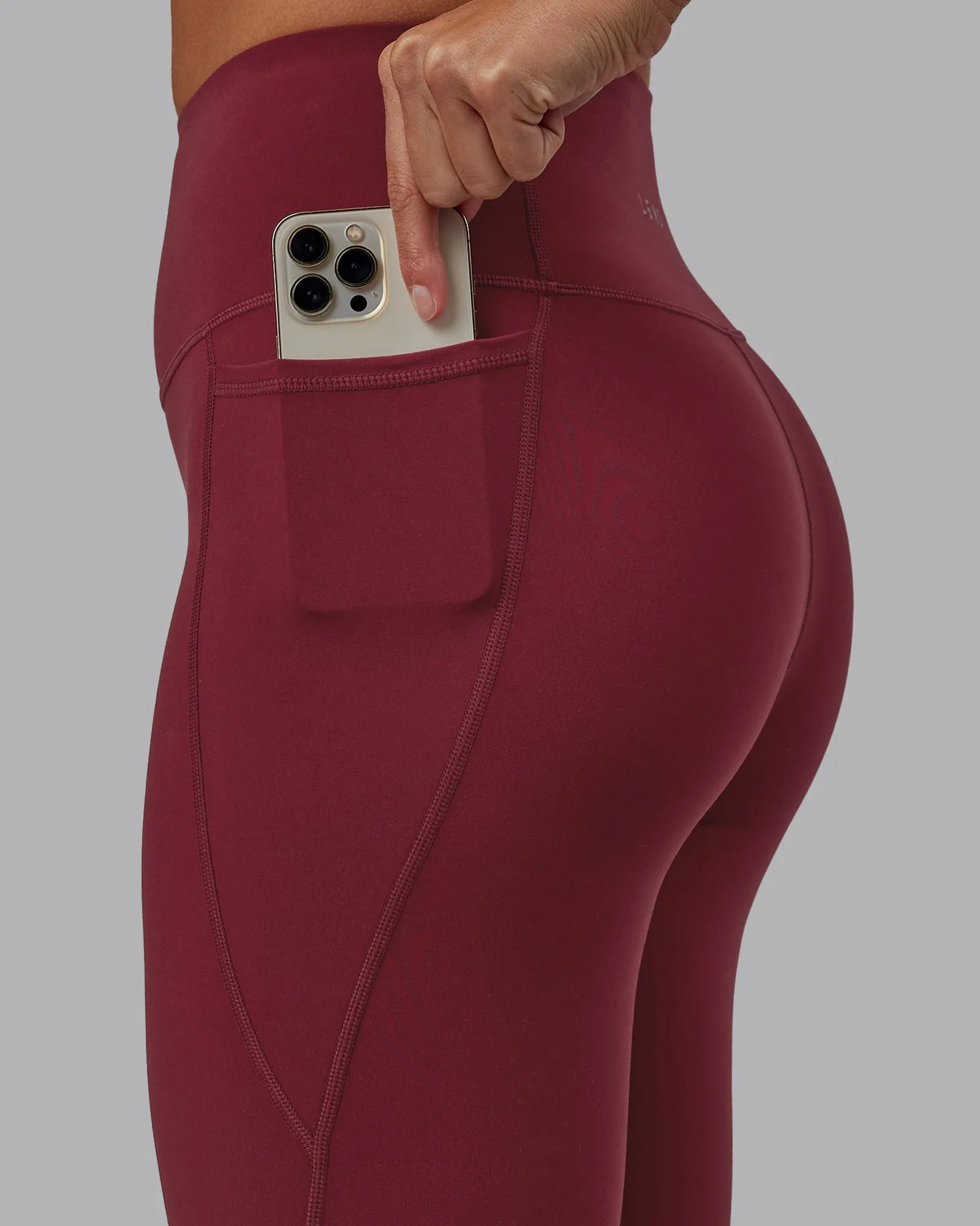 Flux 7/8 Length Leggings - Cranberry