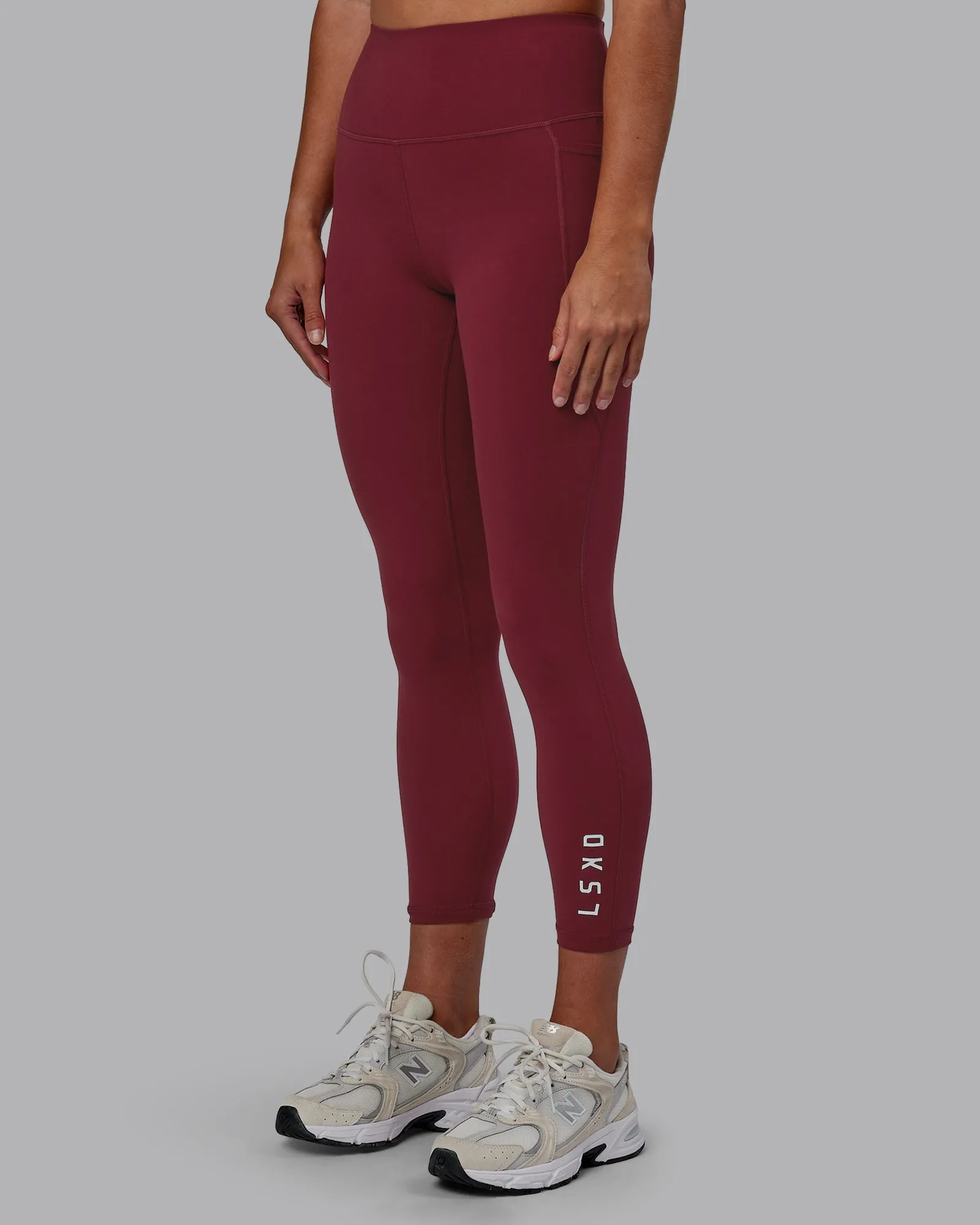 Flux 7/8 Length Leggings - Cranberry