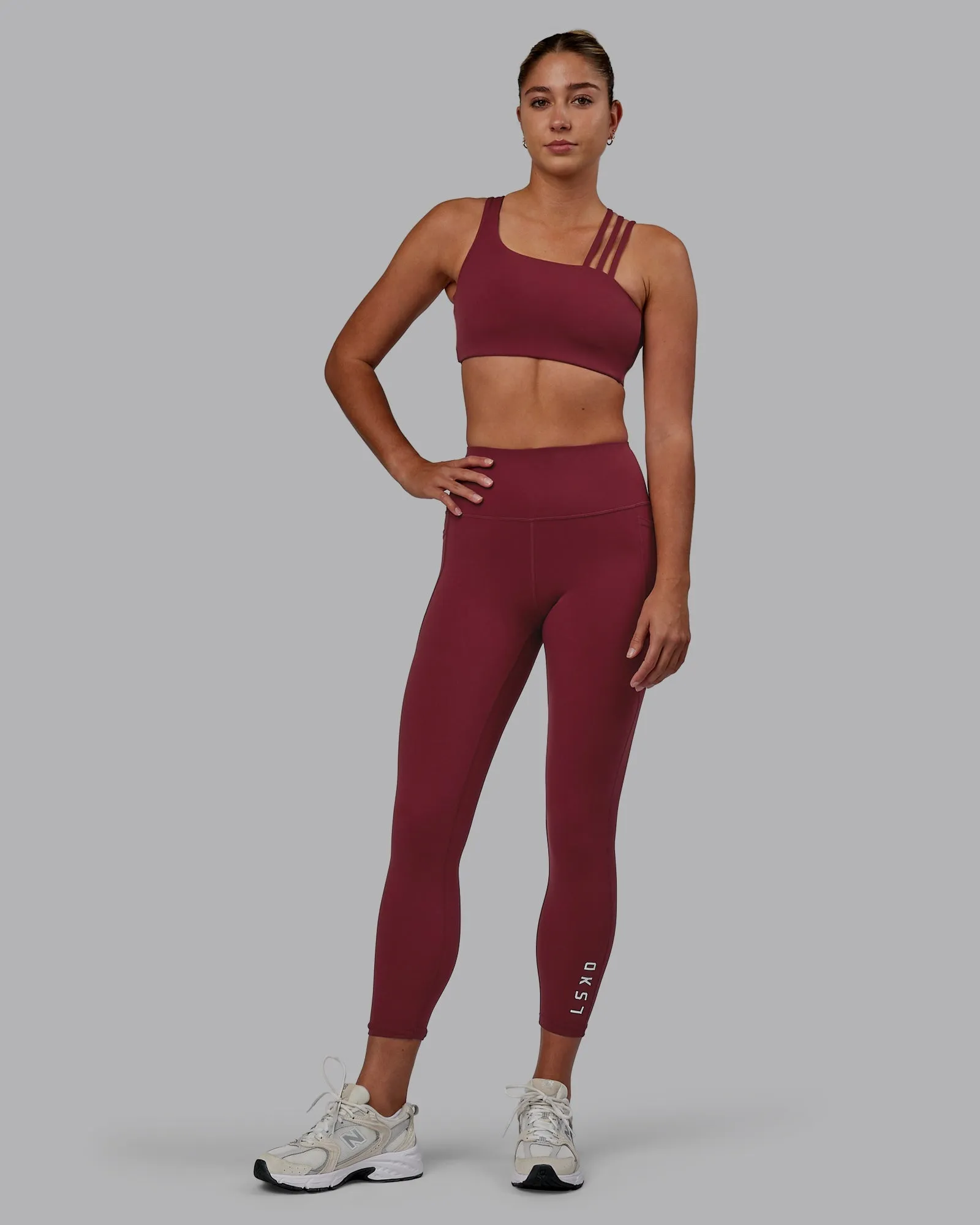 Flux 7/8 Length Leggings - Cranberry