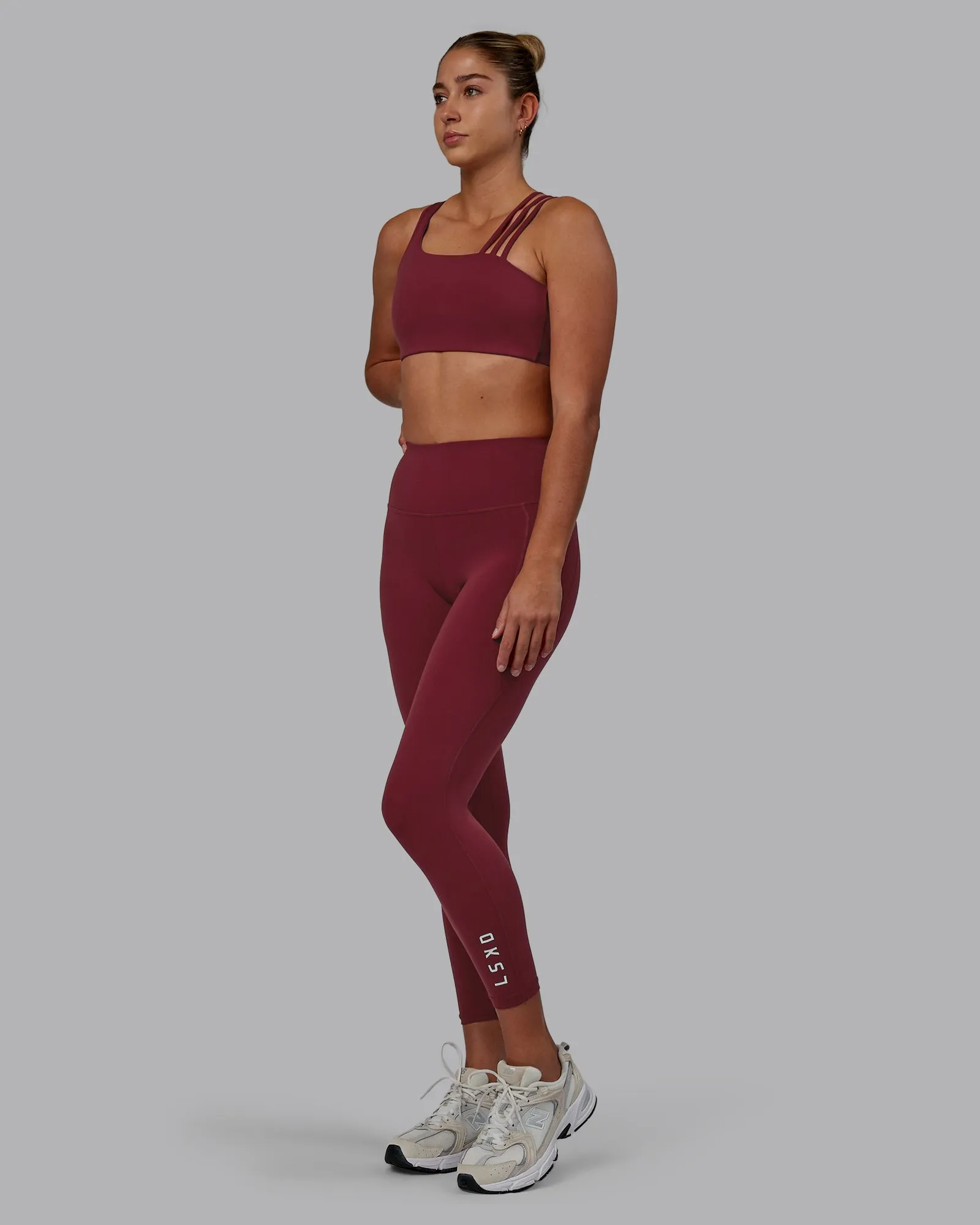 Flux 7/8 Length Leggings - Cranberry