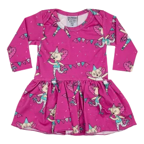 Flying Kitty Body Dress (4-9 months)