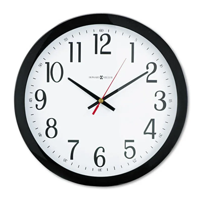 Gallery 16" Wall Clock, Black