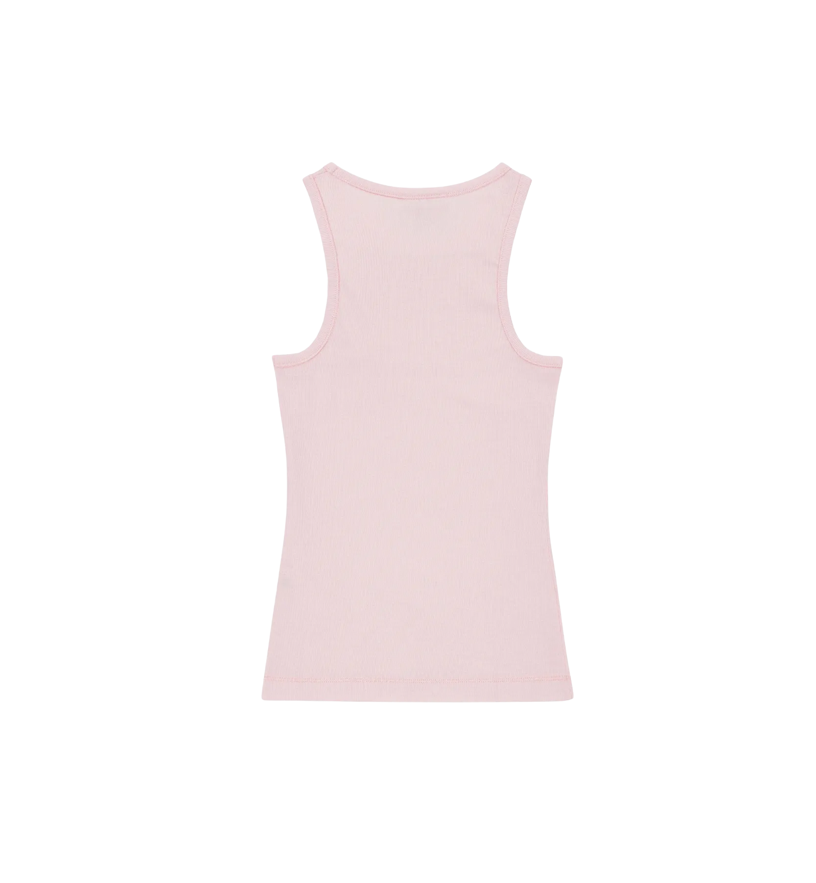 GANNI Pink Rib Tank Top