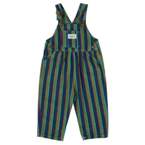 Goldie And Ace Overalls - Heritage Stripe Green/Blue