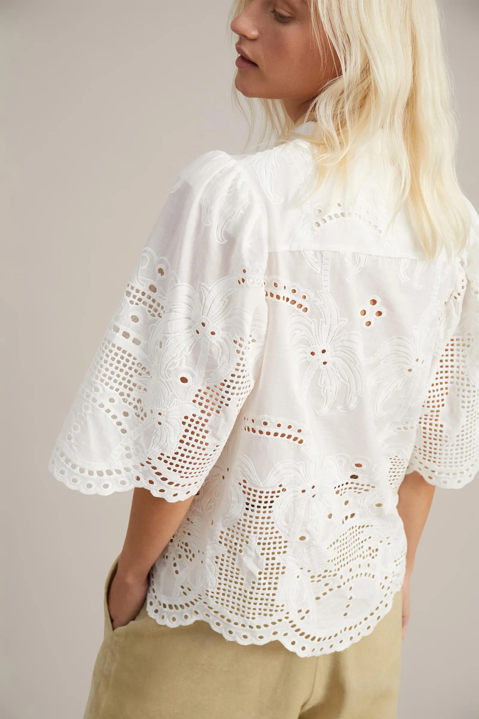 Greek Cotton Lace Top