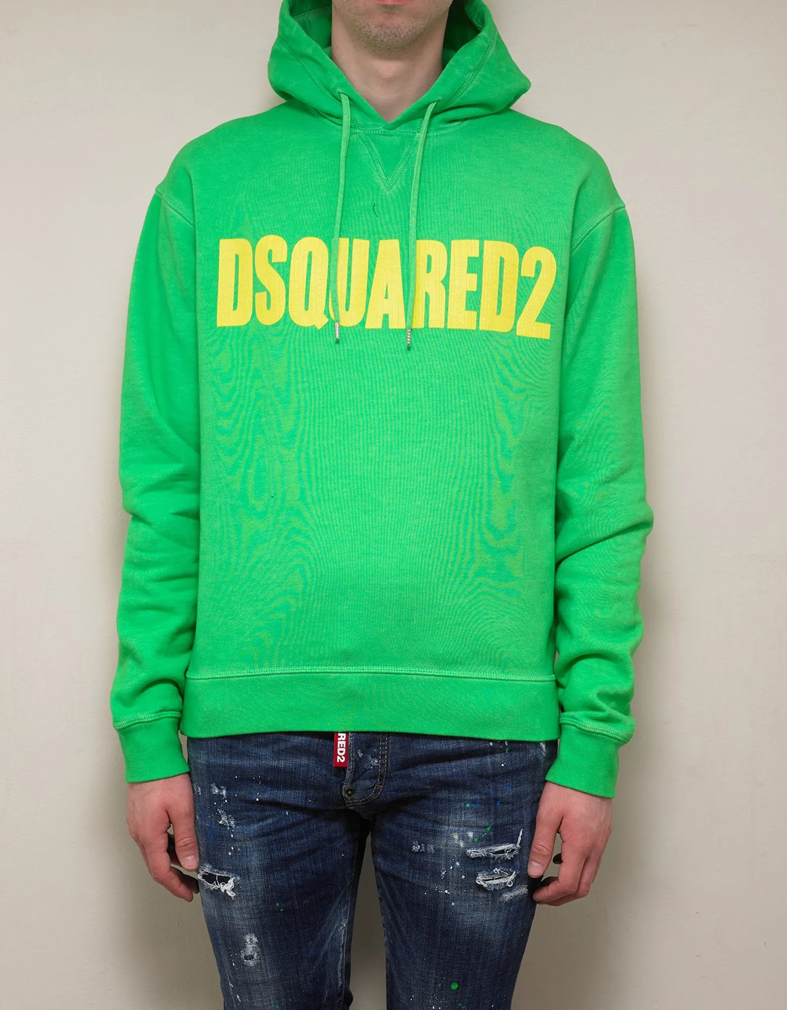 Green Dsquared2 Print Hoodie